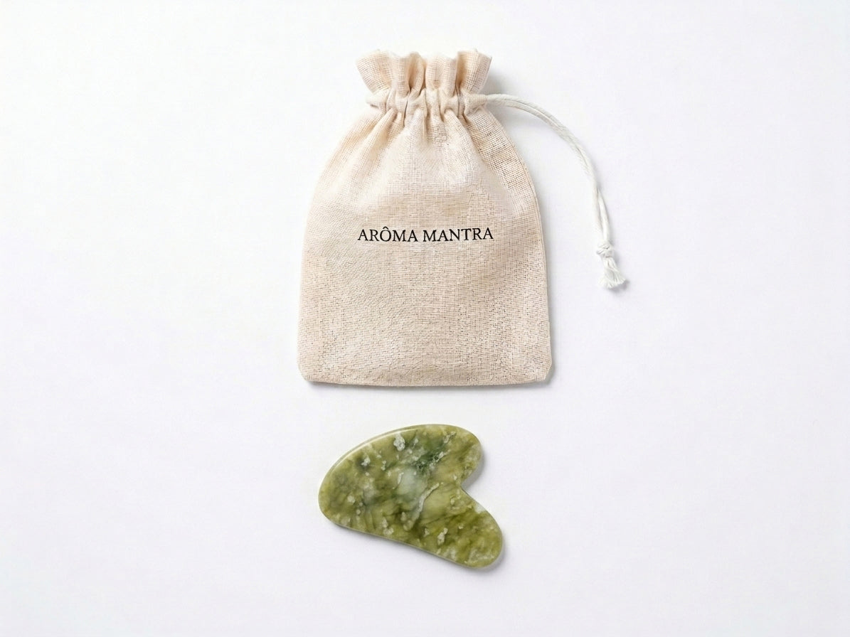 Gua Sha de Jade Natural