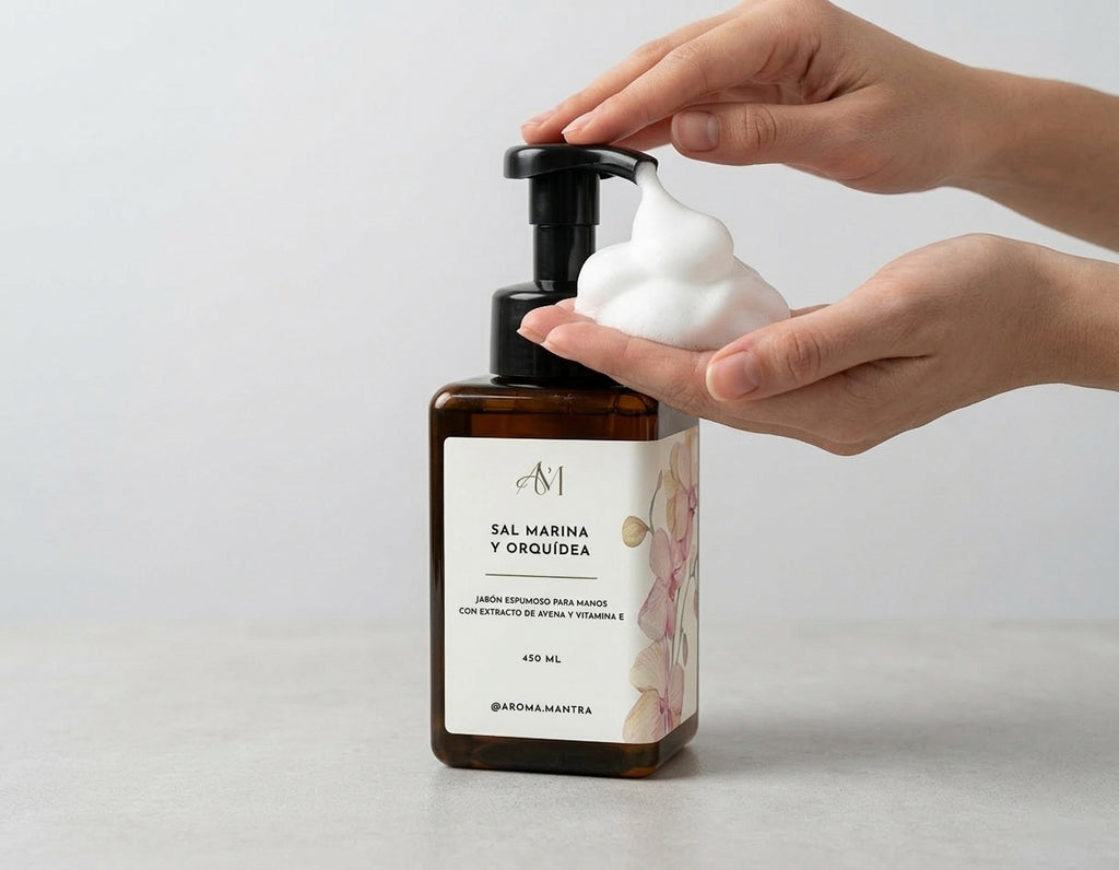 Jabón Espumoso 450 ml - Sal Marina y Orquídea