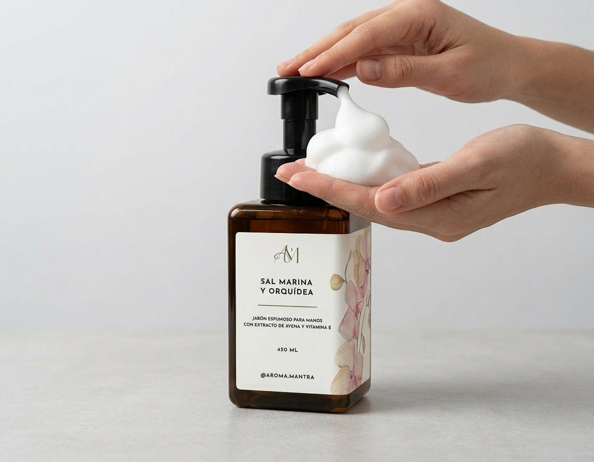 Jabón Espumoso 450 ml - Sal Marina y Orquídea