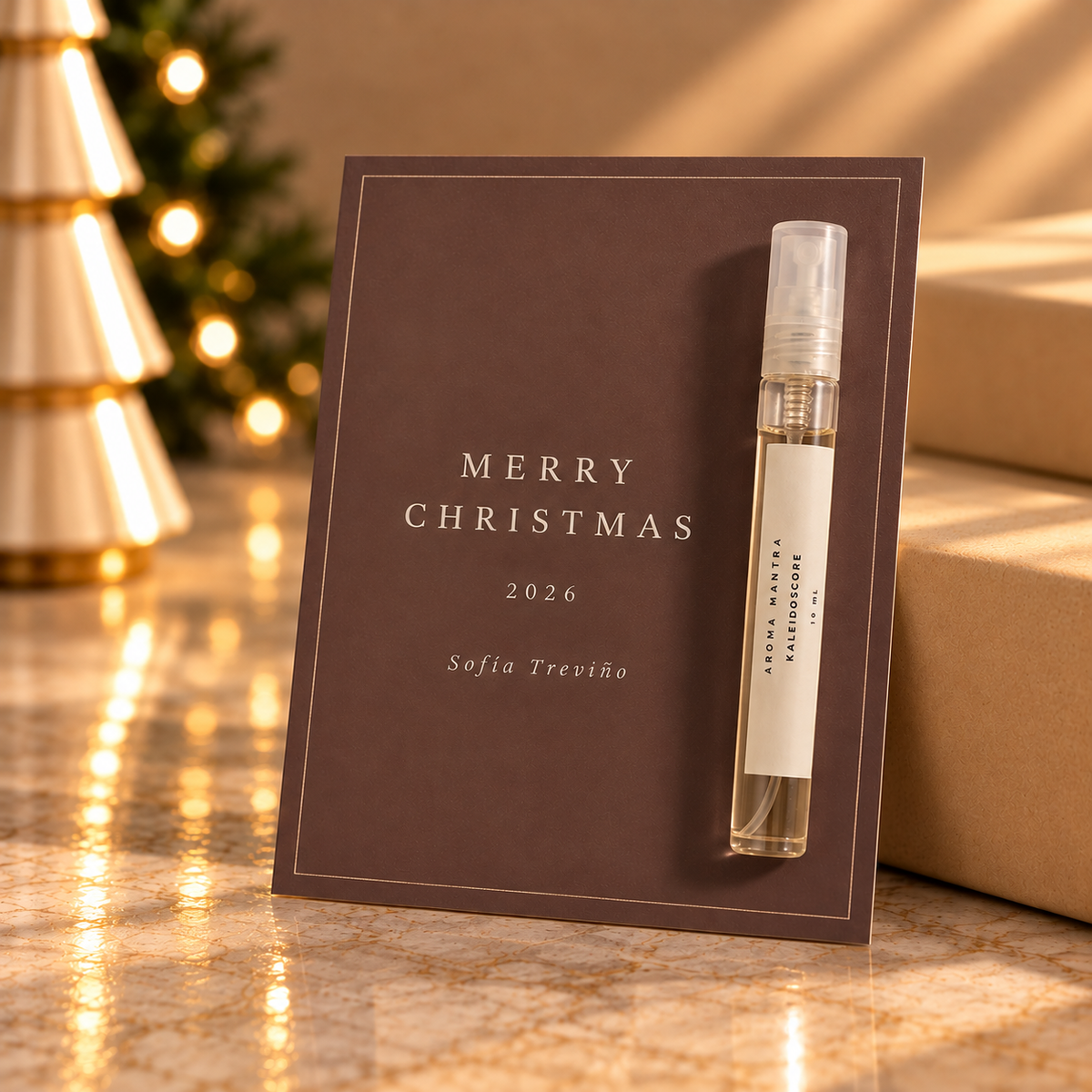 Tarjeta personalizada con Room Spray 10 ml